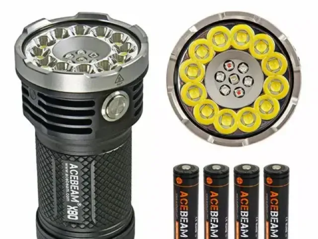 Acebeam X80 Flashlight Searchlight 25,000 lumens NEW SALE PRICE