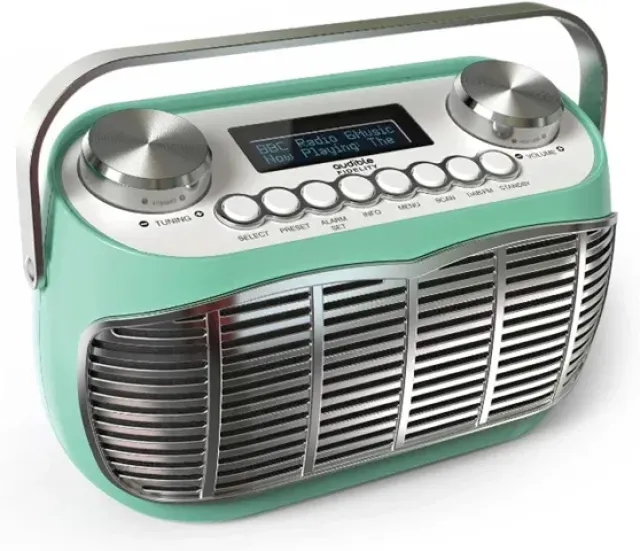 Detroit Retro DAB FM Radio by Audible Fidelity - Green - SALE PRICE!!